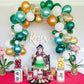 Wild Jungle Safari Balloon Garland Kit – Green, White & Gold