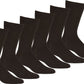 Sakkas Men's Cotton Blend Ribbed Dress Socks