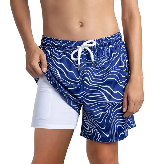 Sand Waves, pantalón corto híbrido Harbor and Surf Boys, bañador para nadar y jugar