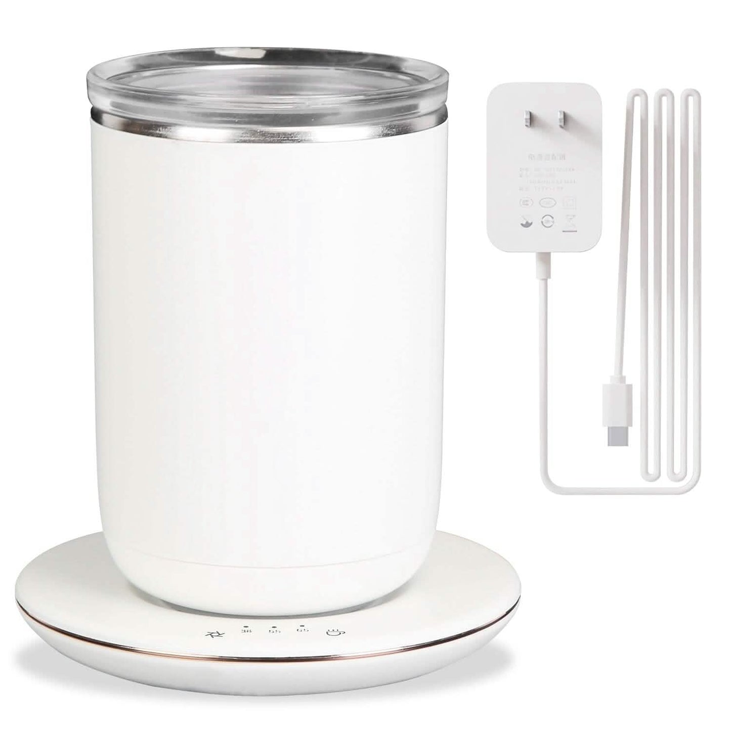 Taza de café auto搅拌able con tapa, control de temperatura, 3 configuraciones de calor