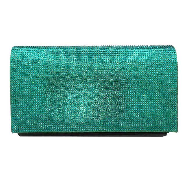 Shimmery Evening Clutch Bag One Inside Slip Pocket