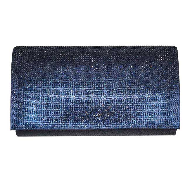 Shimmery Evening Clutch Bag One Inside Slip Pocket
