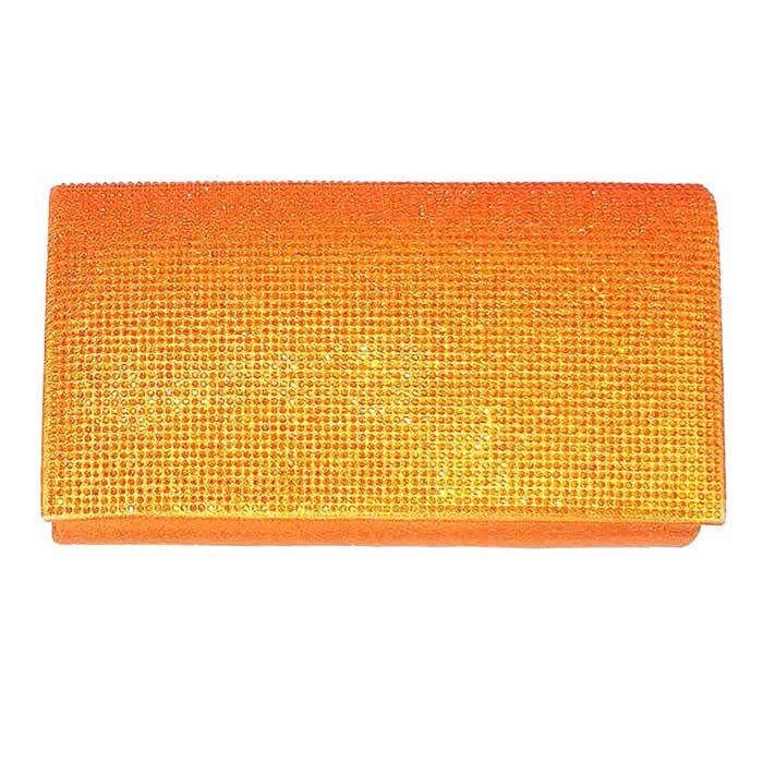 Shimmery Evening Clutch Bag One Inside Slip Pocket
