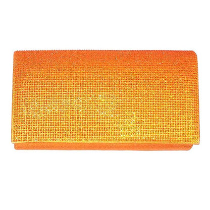 Shimmery Evening Clutch Bag One Inside Slip Pocket