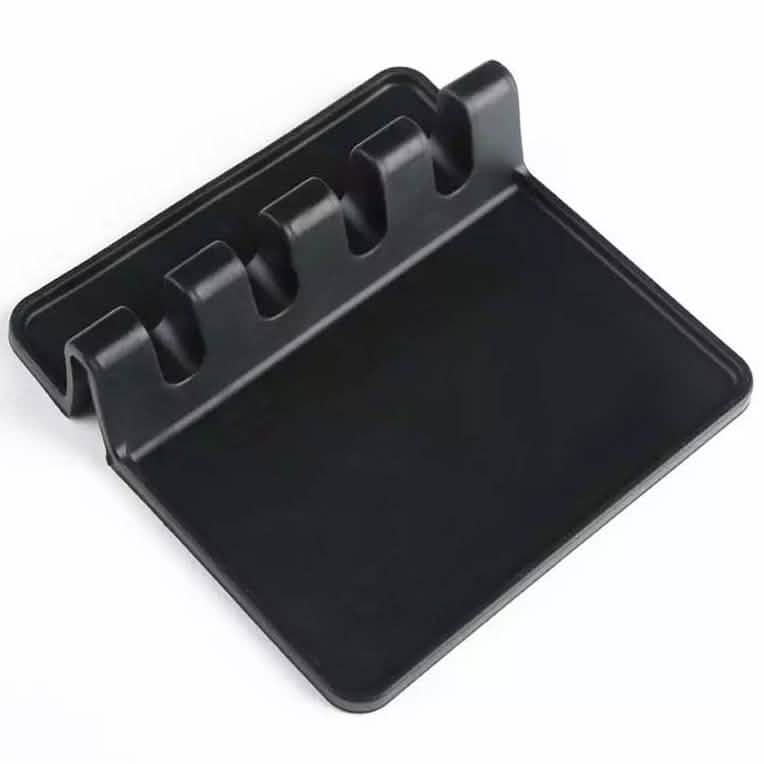 Soporte de silicona para cucharas con almohadilla recogegotas