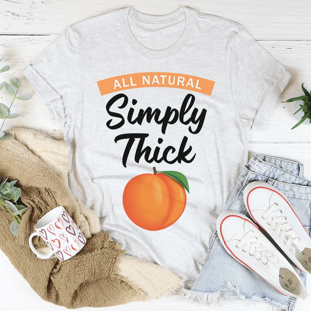Minimalist Lemonade Parody Top – "Simply Thick" Body Positive Graphic Tee