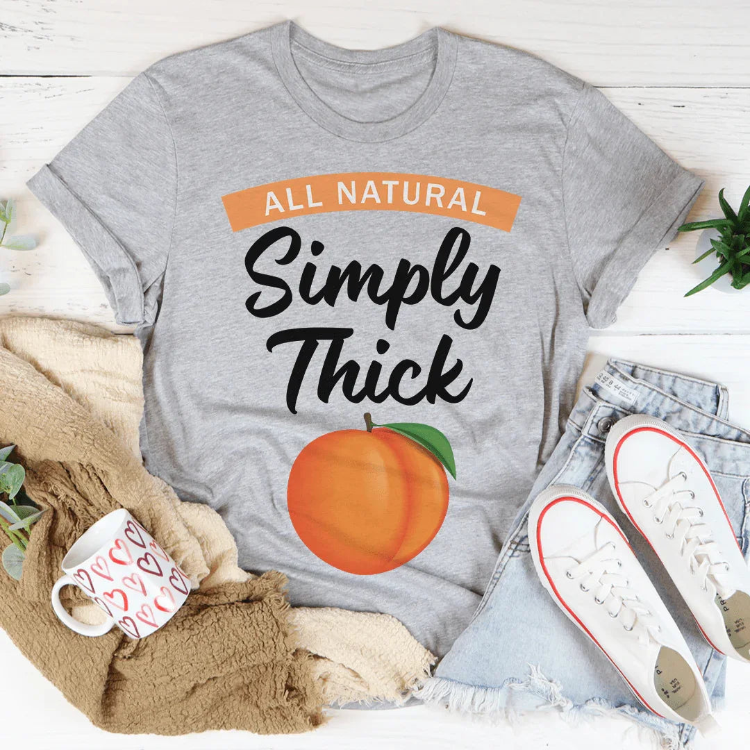 Minimalist Lemonade Parody Top – "Simply Thick" Body Positive Graphic Tee