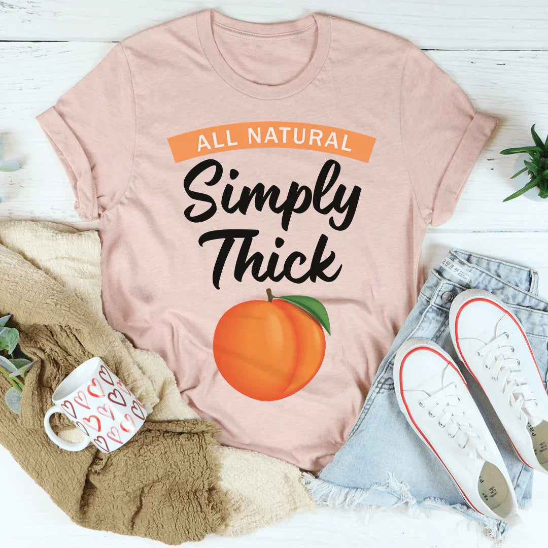 Minimalist Lemonade Parody Top – "Simply Thick" Body Positive Graphic Tee