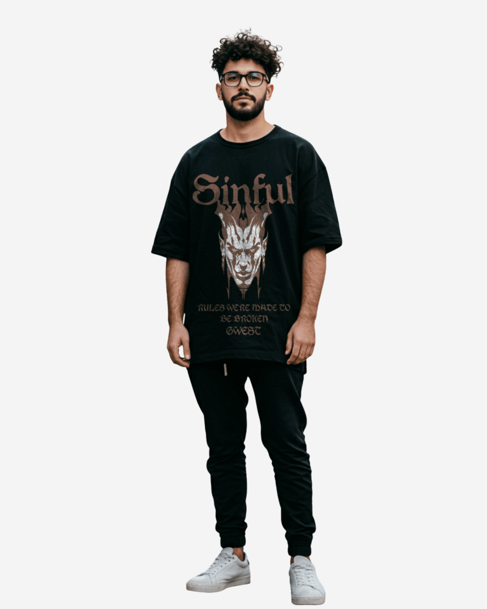 G West Sinful Oversized T-Shirt Mens