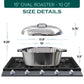 Oval Dutch Oven with Lid - 10 Quart (15 Inch)