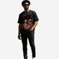 G West Skeletons & Secrets in the Flames Oversized T-Shirt Mens