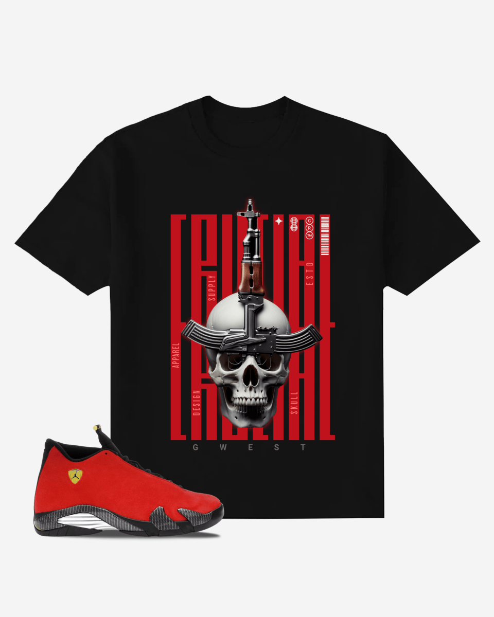 G West SKULL 47 GUN Oversized T-Shirt Mens