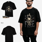 G West Skull Fire Oversized T-Shirt Mens