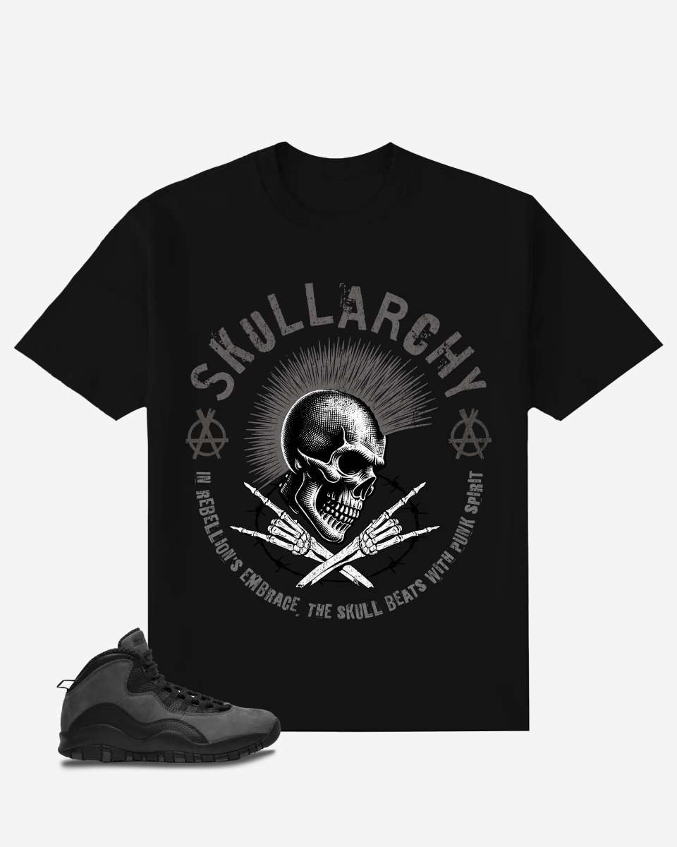 G West Skull Punk Oversized T-Shirt Mens