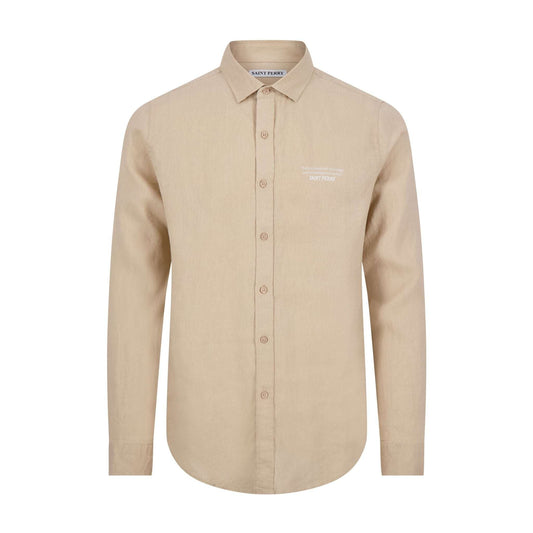 Camisa de lino entallada