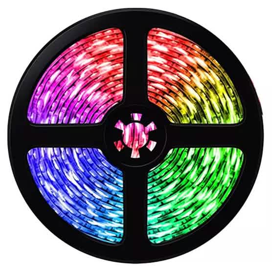 Tira de luces LED multicolor activada por sonido con control remoto para casa inteligente