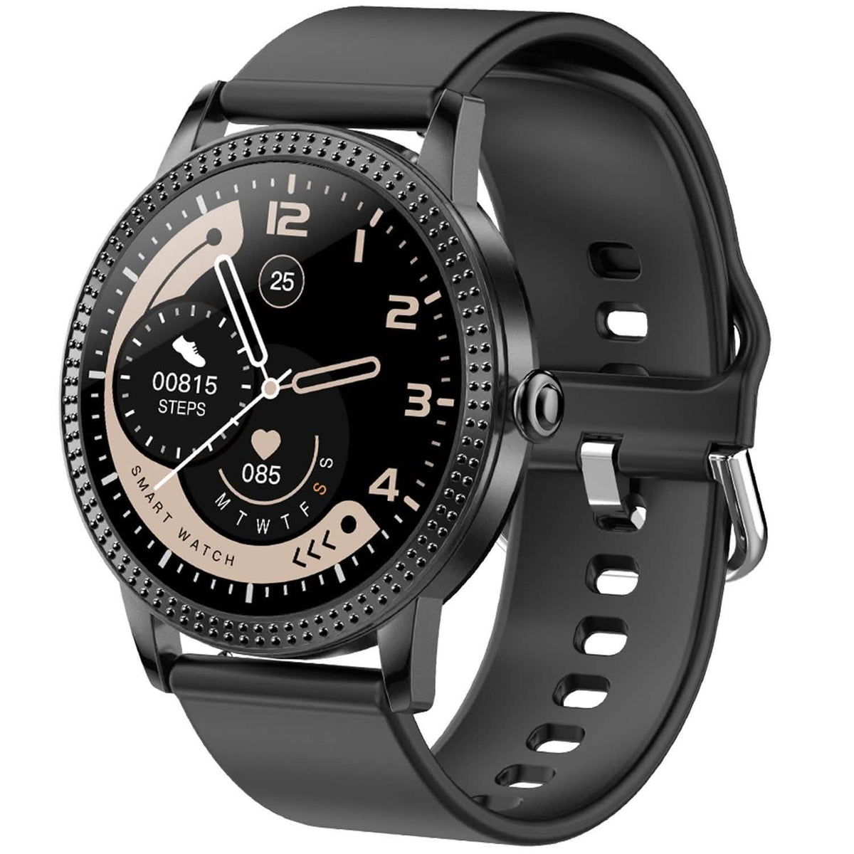 Reloj inteligente con monitor de actividad física y pantalla táctil de 1.08"