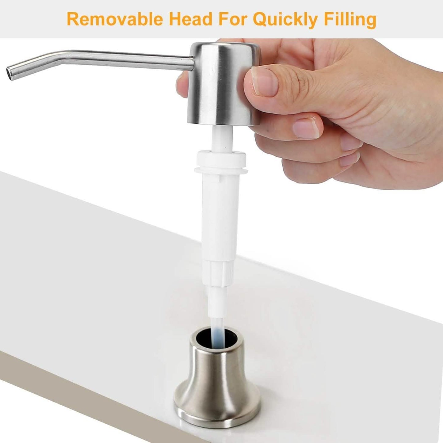 Dispensador de jabón para el fregadero de la cocina
