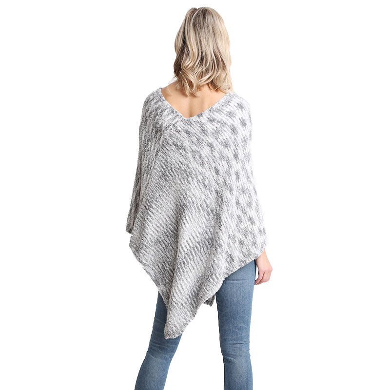 Soft Cozy Mixed Printed Poncho