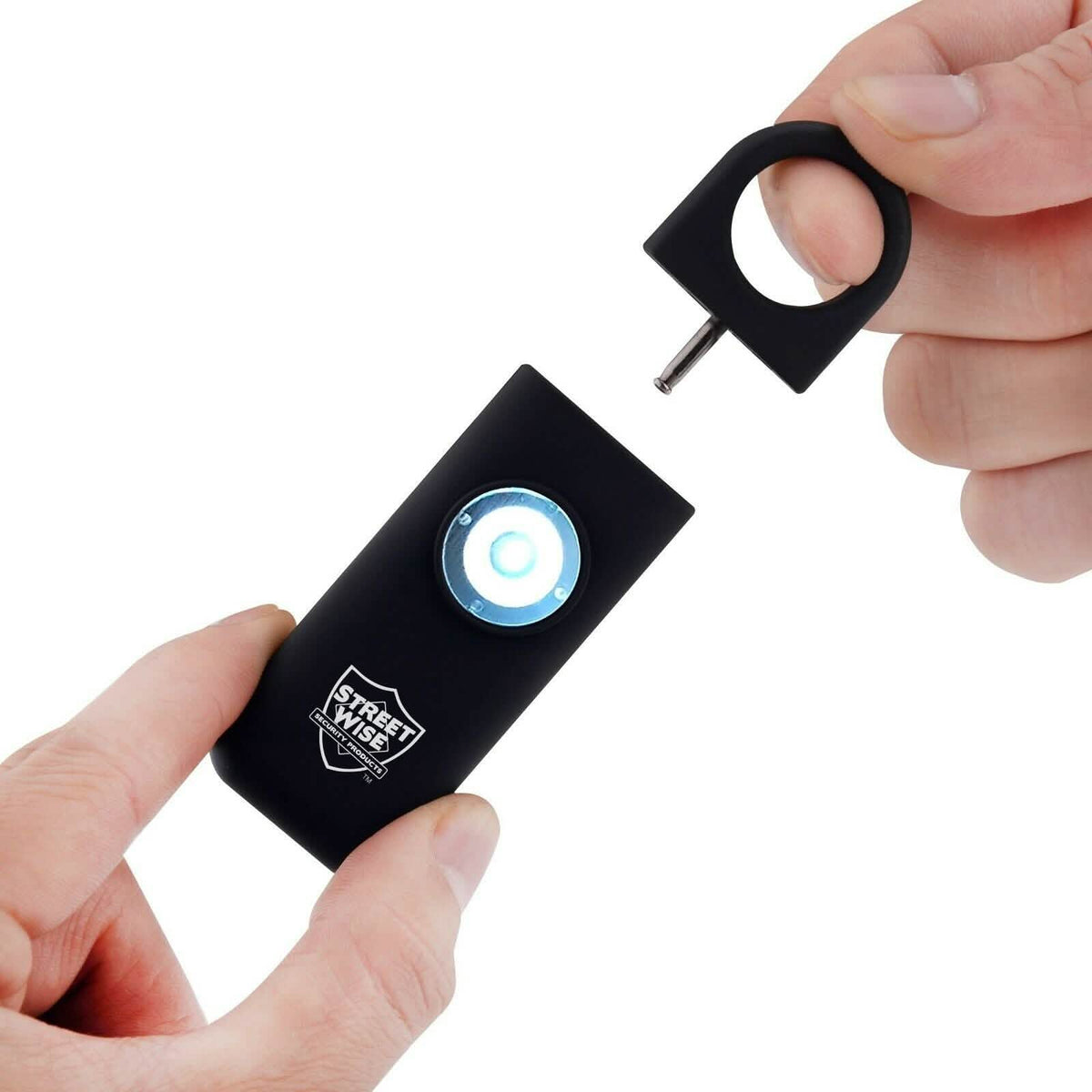 Alarma SOS con pasador y luz estroboscópica