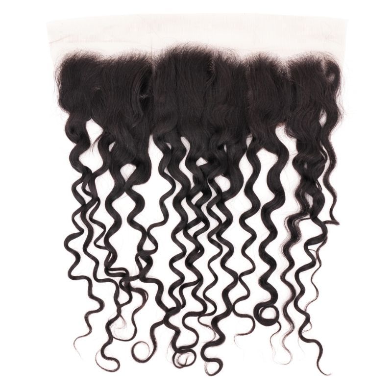 Spanish Wave 13x4 Transparent Lace Human Hair Frontal
