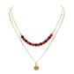 Sparkling Shamballa Ball Christmas Gift Bow Pendant Necklace