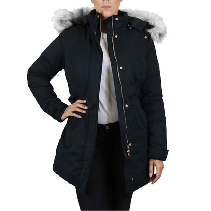 Chaqueta tipo parka Spire By Galaxy de peso pesado con capucha para mujer
