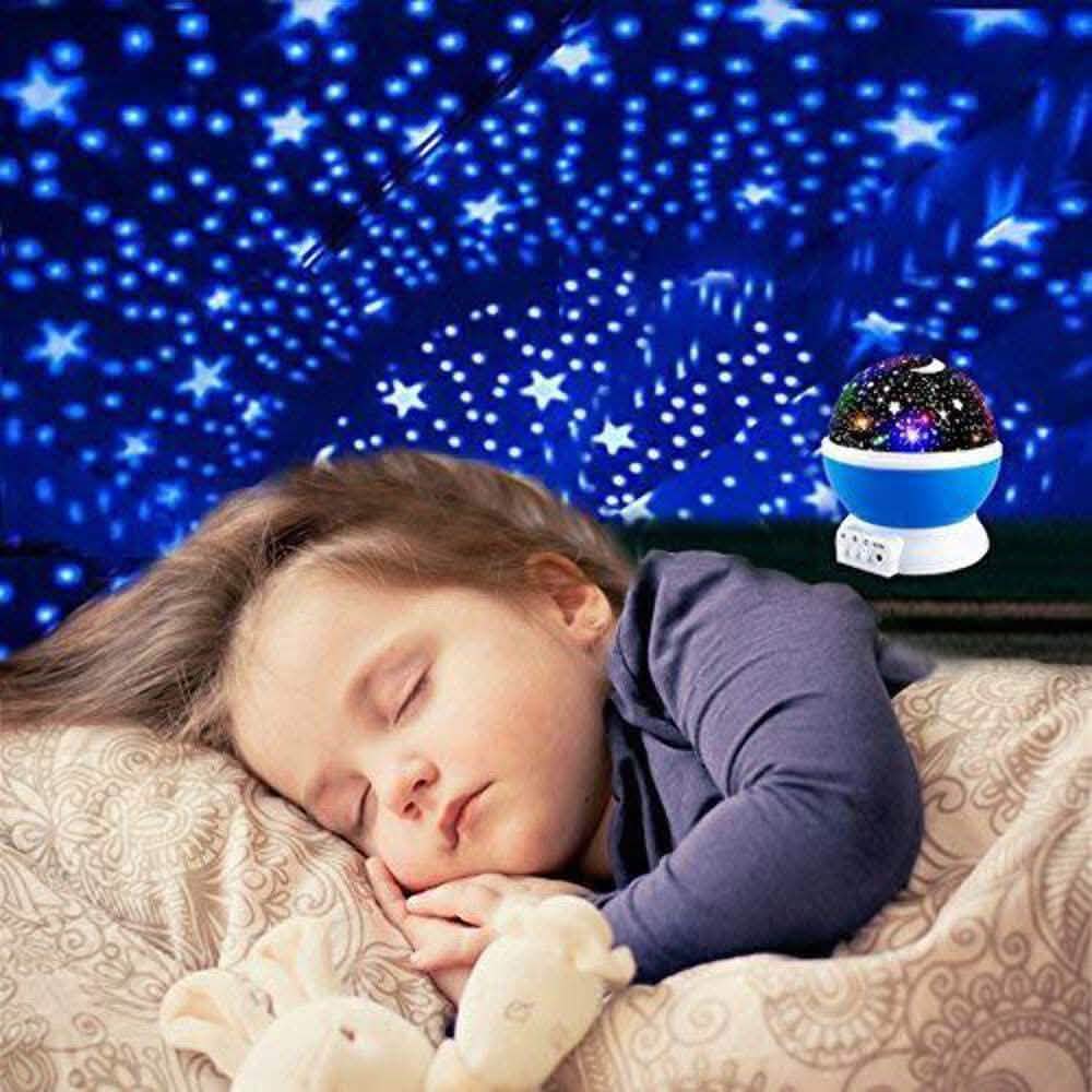 Proyector de luz nocturna de estrellas para niños