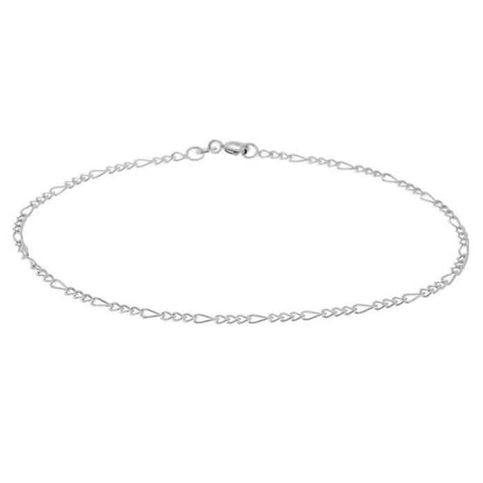 Tobilleras italianas de plata de ley