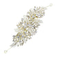 Stone Embellished Leaf Cluster Hair Comb