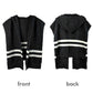 Striped Knit Hoodie Top