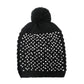Studded Pom Beanie Hats
