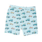 Conjunto de pijama de verano con diseño de playa y surf