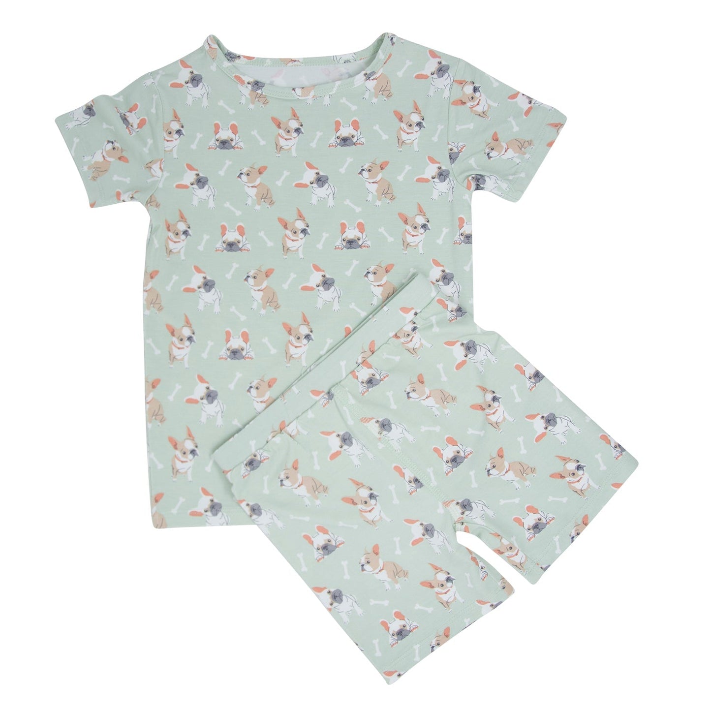 Conjunto de pijama de verano Mint Frenchie Puppy