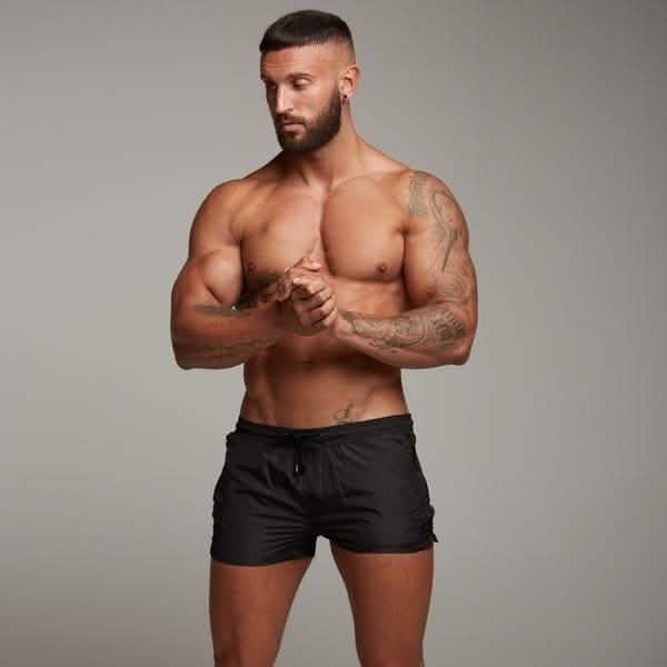 Pantalones cortos de verano para hombre, de secado rápido, de natación, bañador