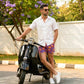 Arctic White Men's Button Down Resort Shirt, Modern Fit