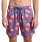 Sunset Spritz, Ocean and Heat Hybrid Short, Compression Lined Swim and Resort Trunk