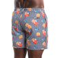Sunset Spritz, Surf and Storm Hybrid Short, Compression Lined Swim and Resort Trunk