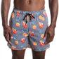 Sunset Spritz, Surf and Storm Hybrid Short, Compression Lined Swim and Resort Trunk