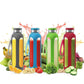 Botellas de agua de cristal Swig Savvy con funda protectora de silicona y tapa de acero inoxidable a prueba de fugas