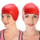 Gorro de natación de silicona impermeable