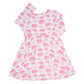 Pink Elephant Swirly Girl Dress
