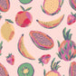 Tropical Fruit Cap Sleeve Swirly Girl Dress