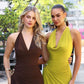 Amoris T218 Long Halter Neck Sleeveless Semi-Formal Evening Gown