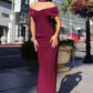 Vestido elástico ajustado Astee T503 con cuello halter y hombros descubiertos
