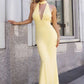 Vestido elástico ajustado Astee T505 de cuello halter elegante