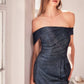 Vestido de gala ajustado clásico modesto con hombros descubiertos Ladivine Amoris T603