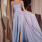 Ladivine Amoris T701 Strapless Glitter A-Line Gown