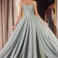 Ladivine Amoris T701 Strapless Glitter A-Line Gown