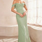 Ladivine Amoris T705 Off Shoulder Fitted Bridesmaid Gown